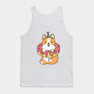 Donut Corgi Tank Top